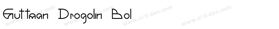 Guttman Drogolin Bol字体转换